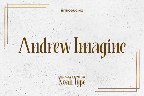 Andrew Imagine Font: Elegant Serif for Desi Branding