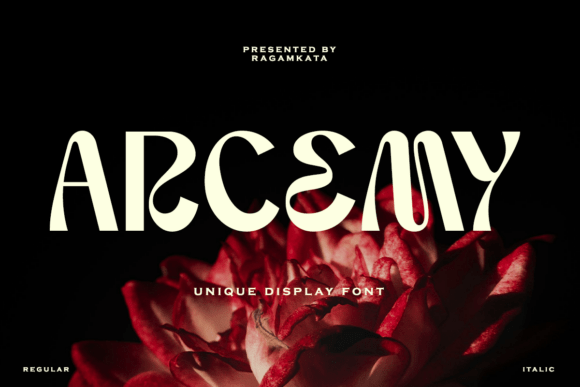 Arcemy: A Friendly Display Sans Font for Real Branding Projects