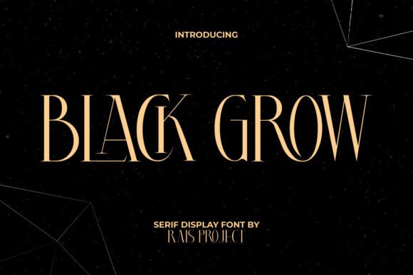 Black Grow Font for Elegant Branding That Feels Timeless