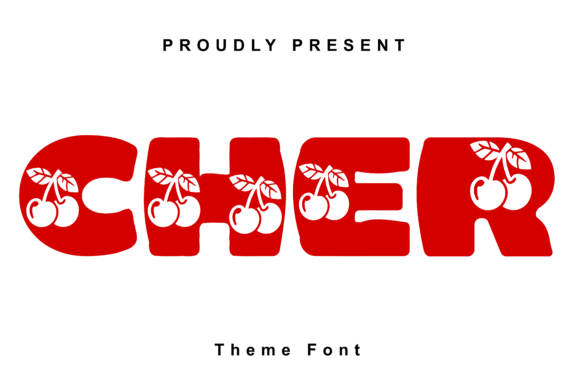 Cher Font: A Playful Display Typeface for Handmade Brands