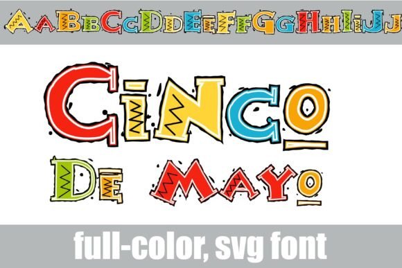 Cinco De Mayo Font for Festive Handmade Designs