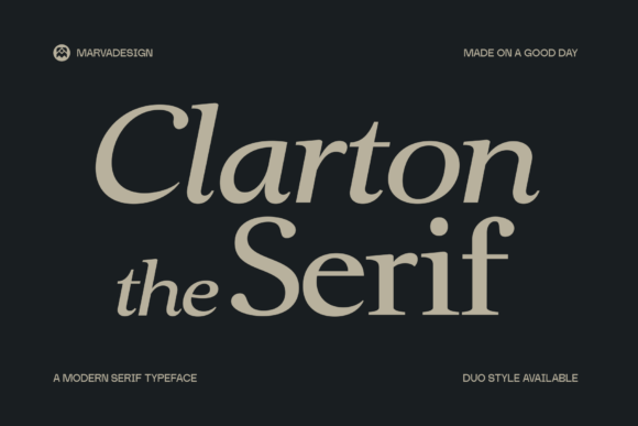 Clarton: A Modern Serif Font for High-Impact Marketing