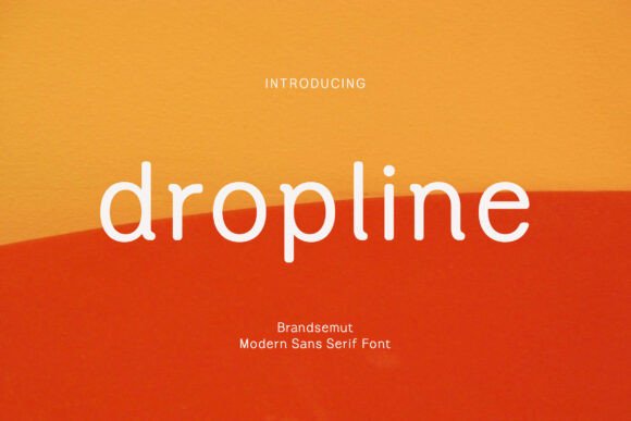 Dropline: A Modern Sans Serif Font for Clean Branding