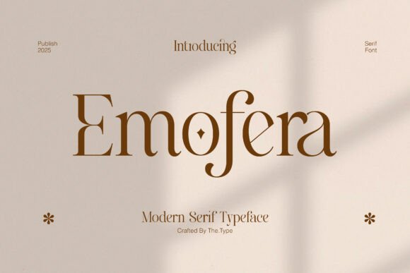 Emofera: A Modern Serif Font for Elegant Digital Branding