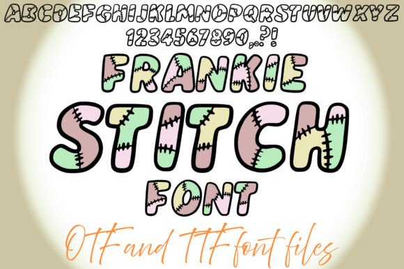 Frankie Stitch: A Playful Stitched-Letter Display Font for Handmade Branding