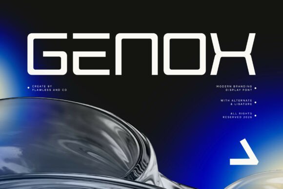 Genox: A Confident Display Font for Modern Brand Identity