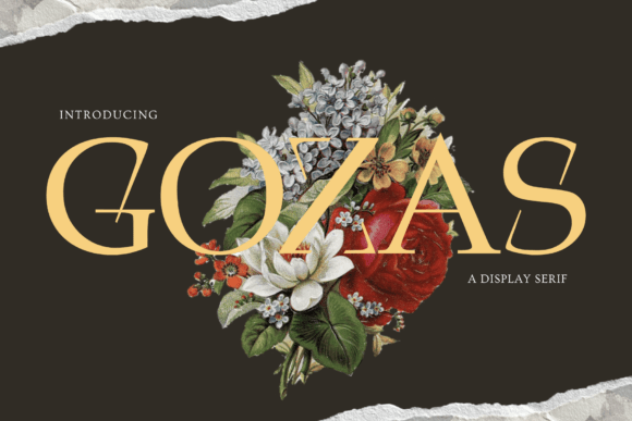 Gozas: An Elegant Art Deco Serif Font for Timeless Branding