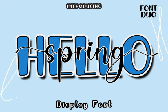 Hello Spring Duo: A Playful Script Handwritten Font Duo for Branding