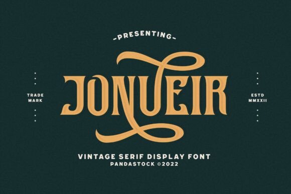 Jonueir: A Vintage Serif Font for Warm, Distinctive Campaign Headlines
