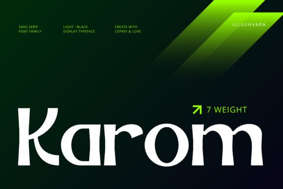 Karom: A Modern Sans Serif Font for High-Impact Branding