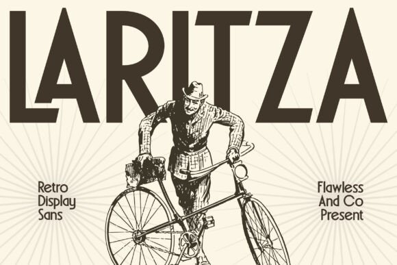 Laritza: A Bold Retro Display Sans Font for Confident Branding