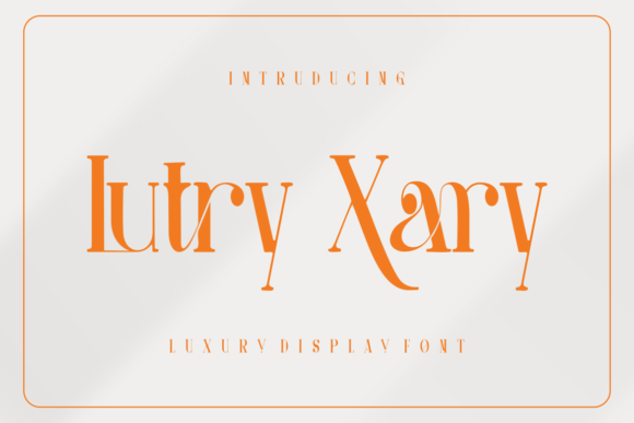 Lutry Xary: A Luxury Script Handwritten Font for Upscale Branding