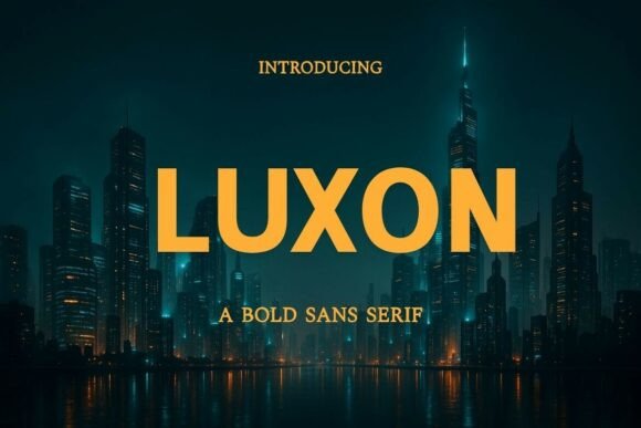 Luxon: A Bold Sans Serif Font for Modern Digital Branding