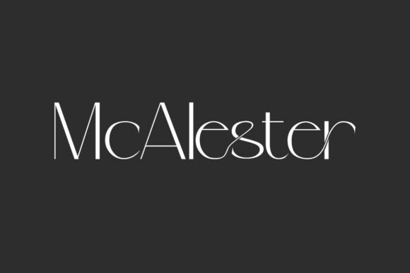 Mcalester: A Stylish Minimalist Sans Serif Display Font for Brand Design