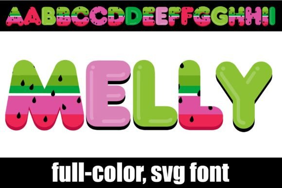 Melly: A Glossy Bubble Font for Playful Branding