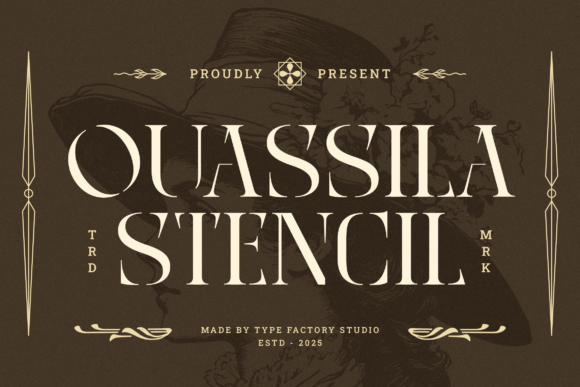 Ouassila: A Stencil Serif Display Typeface for Standout Campaigns