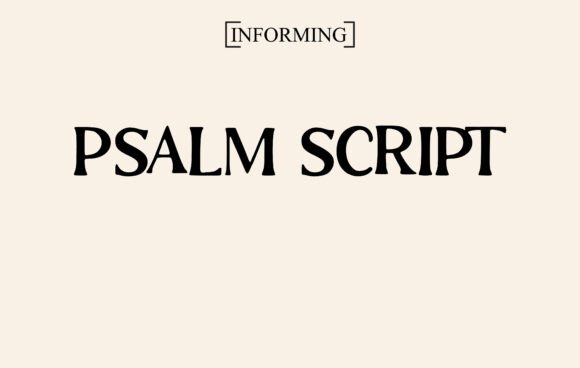Psalm Script Font for Faith-Based Branding