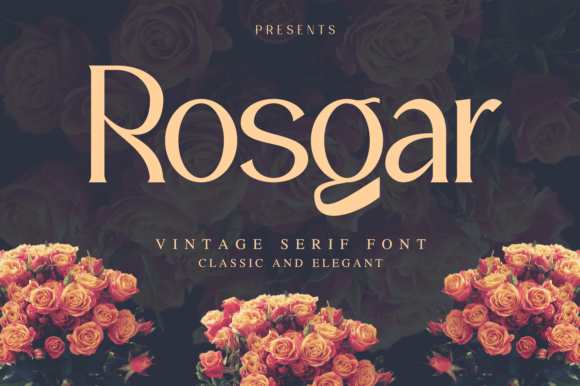 Rosgar: A Vintage Display Serif Font for Elegant Digital Branding