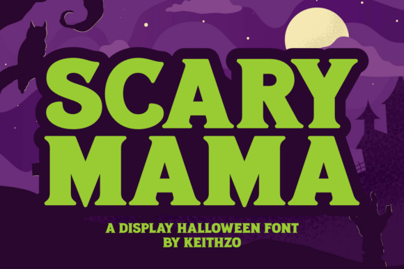 Scary Mama: A Halloween Display Serif Font for Editorial Charm