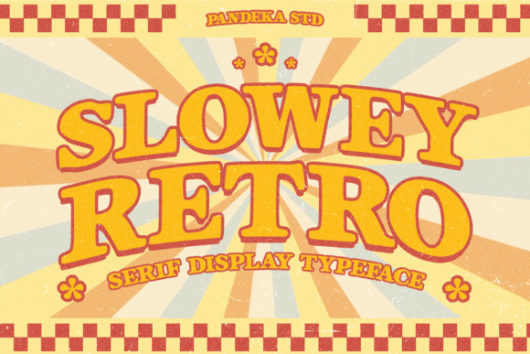 Slowey Retro: A Vibrant Serif Display Font for Joyful Branding