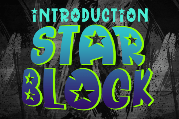 Star Block: A Decorative Font That Elevates Campaign Headlines