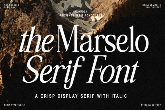 The Marselo Serif Font for Editorial Elegance
