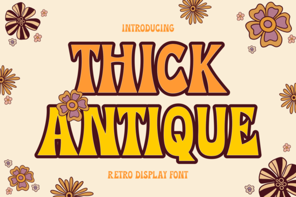 Thick Antique Display Font for Editorial Design